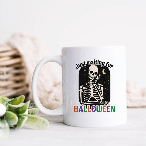 Just Waiting For Halloween Ceramic Mug