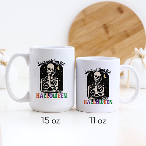 Just Waiting For Halloween Ceramic Mug