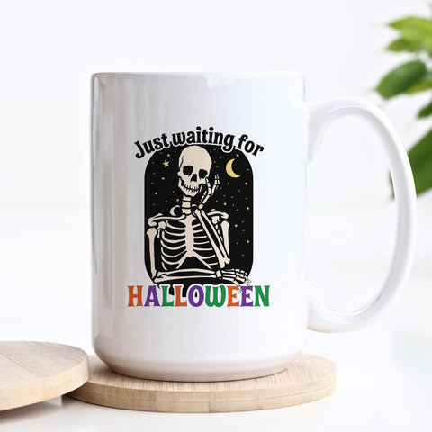 Just Waiting For Halloween Ceramic Mug