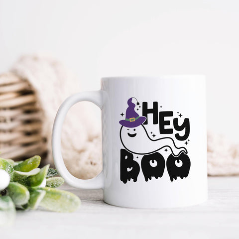 Hey Boo Halloween Ceramic Mug