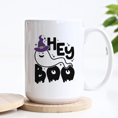 Hey Boo Halloween Ceramic Mug