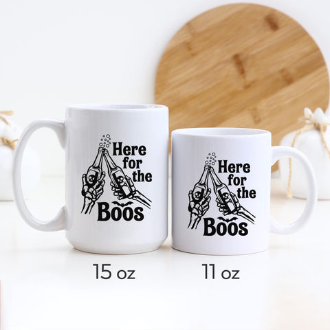 Here For The Boos Halloween Ceramic Mug