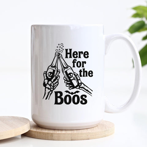 Here For The Boos Halloween Ceramic Mug