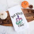 Bad Witch Vibes Halloween Kitchen Towel