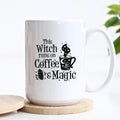This Witch Runs On Coffee And Magic Halloween Ceramic Mug