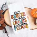 Fall Breeze Crunchy Leaves Pumpkins Please Kitchen Towel