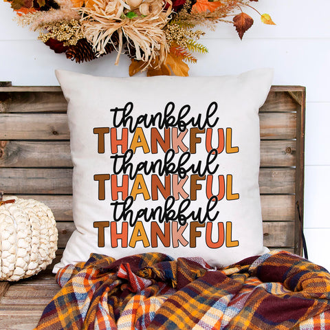 Thankful Fall Pillow Cover