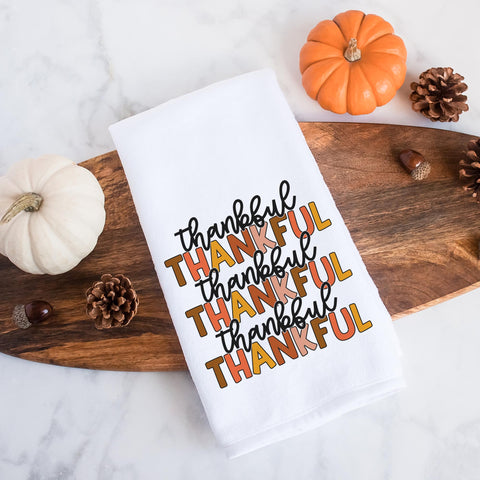 Thankful Fall Kitchen Towel