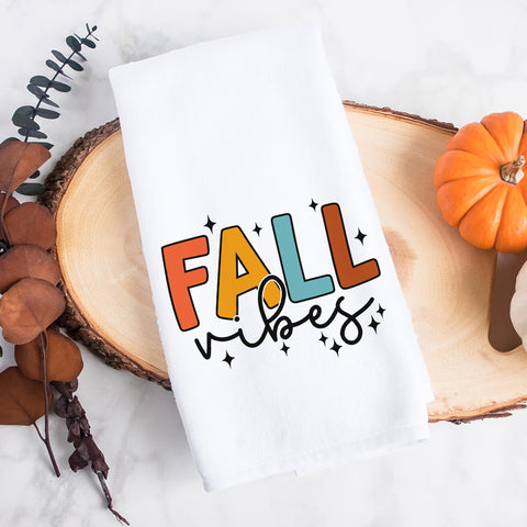 Fall Vibes Kitchen Towel