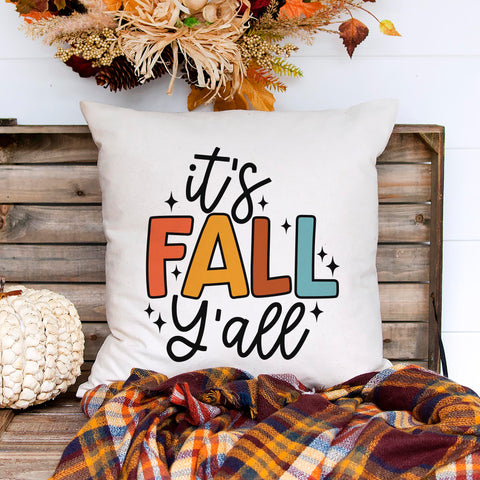 It's Fall Y'all Pillow Cover