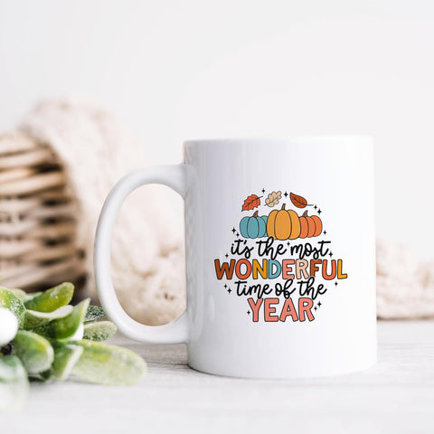 It's The Most Wonderful Time Of The Year Fall Ceramic Mug