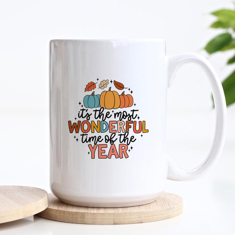 It's The Most Wonderful Time Of The Year Fall Ceramic Mug