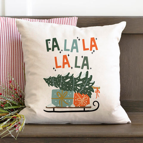Fa La La Christmas Pillow Cover