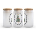 Oh Christmas Tree Frosted Glass Can Tumbler