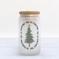 Oh Christmas Tree Frosted Glass Can Tumbler