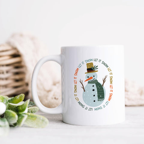 Let It Snow Christmas Ceramic Mug