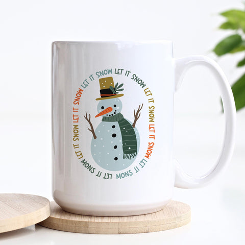 Let It Snow Christmas Ceramic Mug