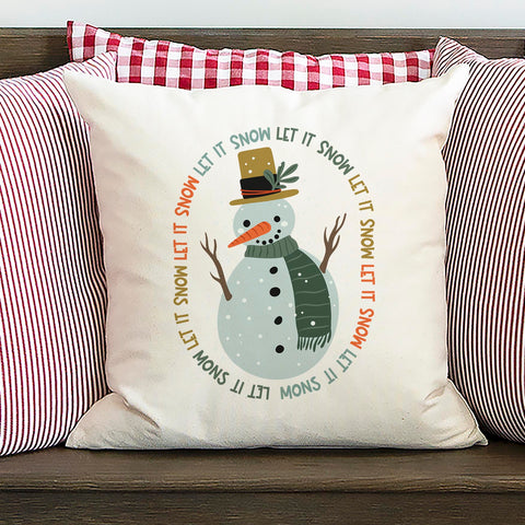 Let It Snow Christmas Pillow Cover
