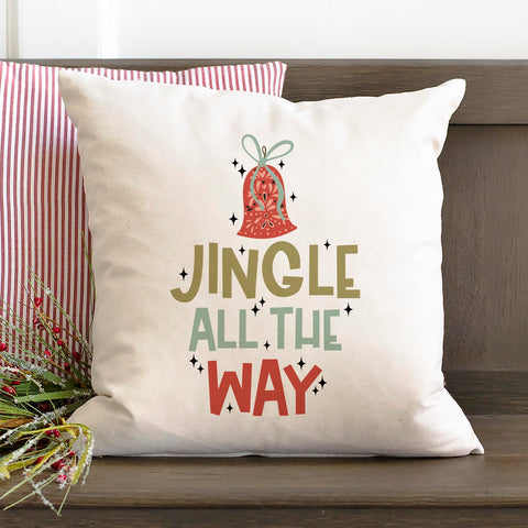 Jingle All the Way Christmas Pillow Cover