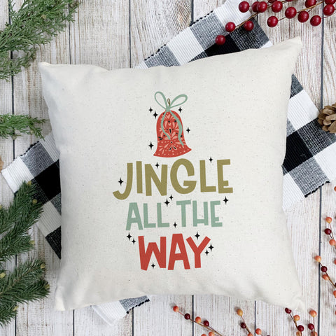 Jingle All the Way Christmas Pillow Cover