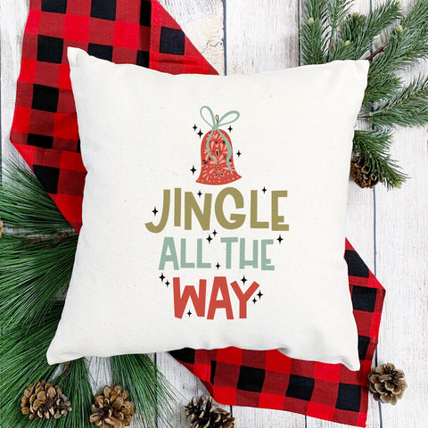 Jingle All the Way Christmas Pillow Cover