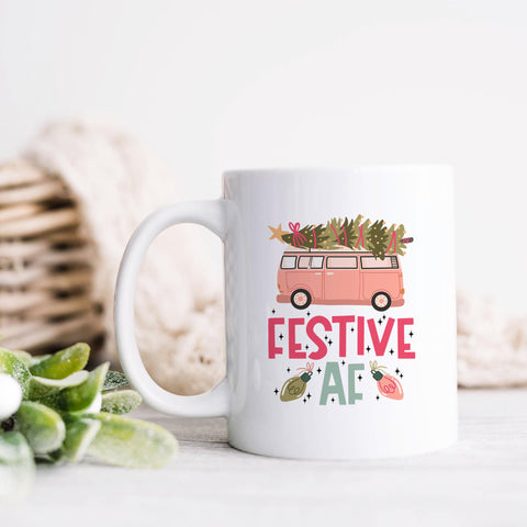 Festive AF Christmas Ceramic Mug