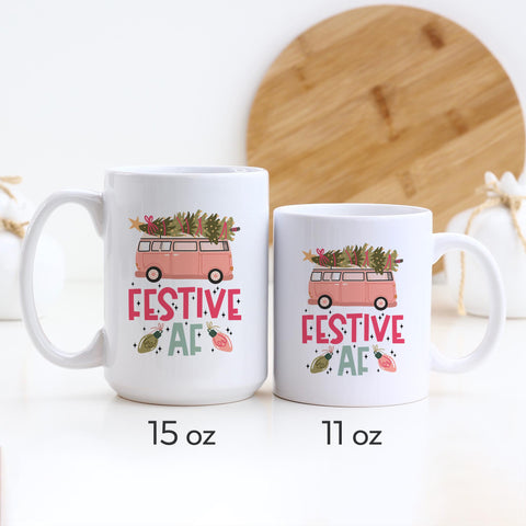 Festive AF Christmas Ceramic Mug
