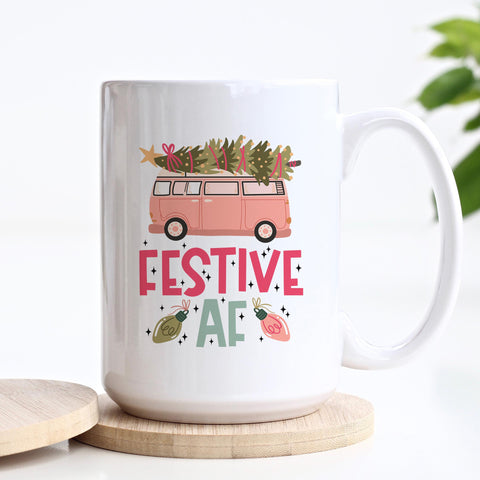 Festive AF Christmas Ceramic Mug
