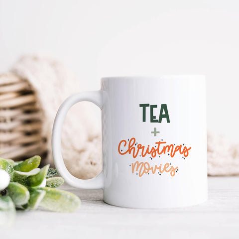Tea And Christmas Movies Christmas Ceramic Mug