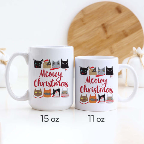 Meowy Christmas Mug