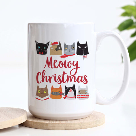 Meowy Christmas Mug