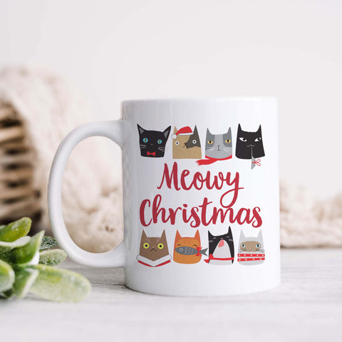 Meowy Christmas Mug