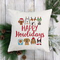 Happy Howlidays Christmas Pillow Cover