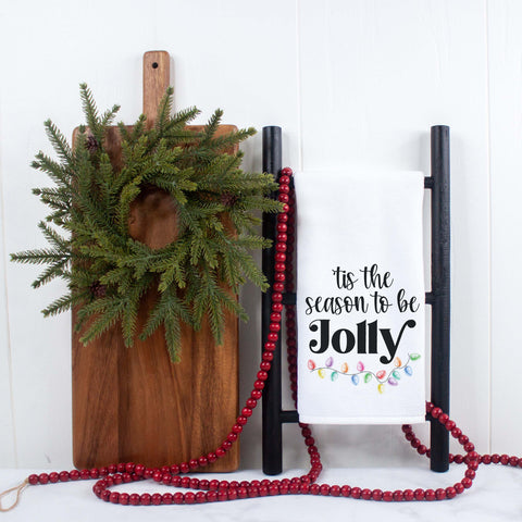 Tis the Season to be Jolly Christmas Kitchen Towel