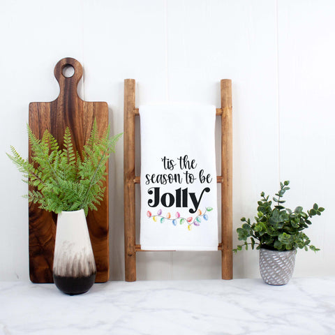 Tis the Season to be Jolly Christmas Kitchen Towel