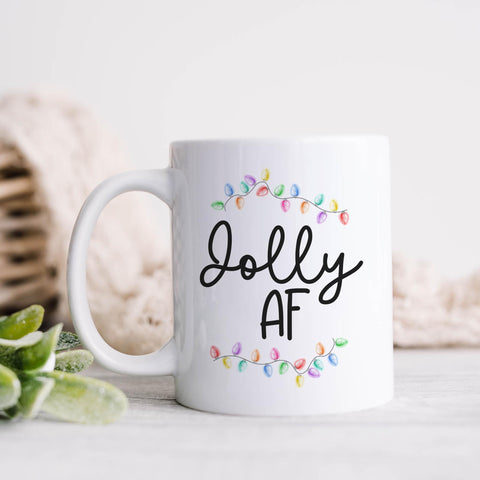 Jolly AF Christmas Mug