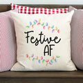 Festive AF Christmas Pillow Cover
