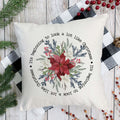 It's Beginning To Look A Lot Like Poinsettia Christmas Pillow Cover
