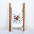 Have Yourself a Merry Little Christmas Poinsettia Kitchen Towel
