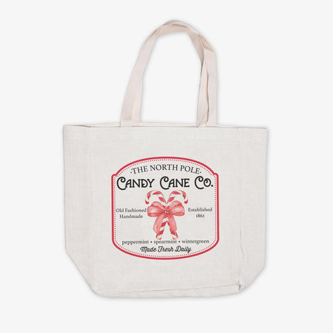 Candy Cane Co Christmas Tote Bag