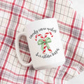 Candy Cane Wishes Mistletoe Kisses Christmas Mug