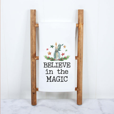 Believe In The Magic Decorative Christmas Kitchen Hand Towel