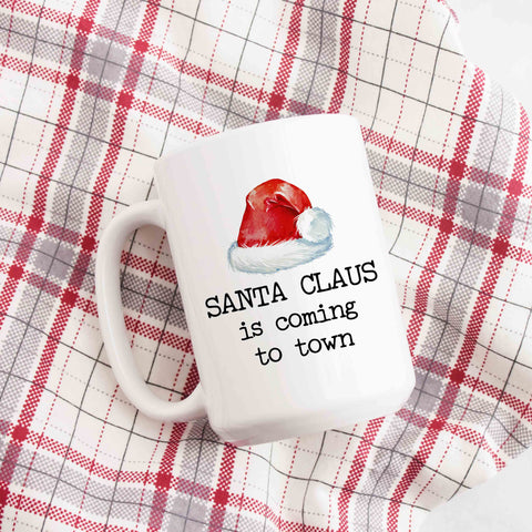 Santa Claus is Coming to Town Christmas Mug
