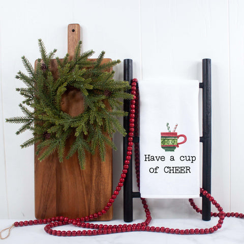 Have A Cup Of Cheer Christmas Kitchen Towel