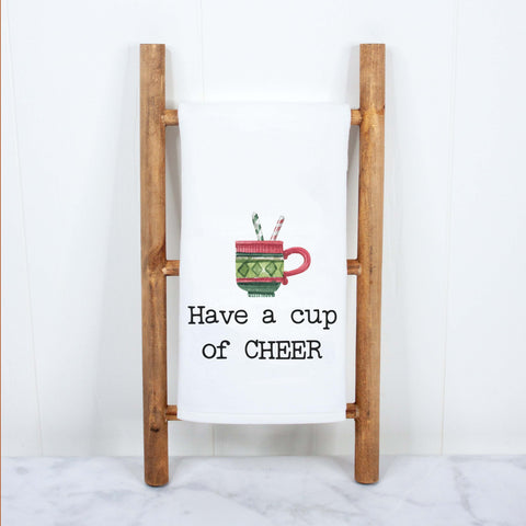 Have A Cup Of Cheer Christmas Kitchen Towel