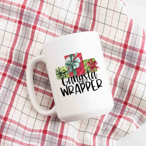 Gangsta Wrapper Christmas Mug
