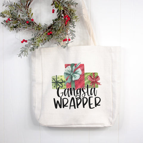 Gangsta Wrapper Christmas Tote Bag