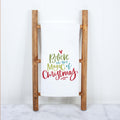 Believe in the magic of Christmas Handlettered Decorative Christmas Holiday Kitchen Hand Towel