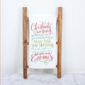 Chestnuts Roasting on an Open Fire Handlettered Decorative Christmas Holiday Kitchen Hand Towel