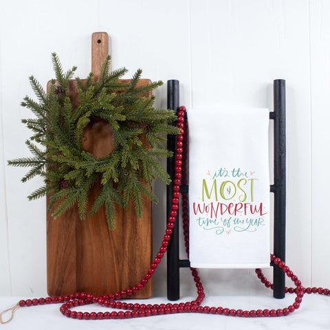 It's the Most Wonderful Time of the Year Christmas Kitchen Towel